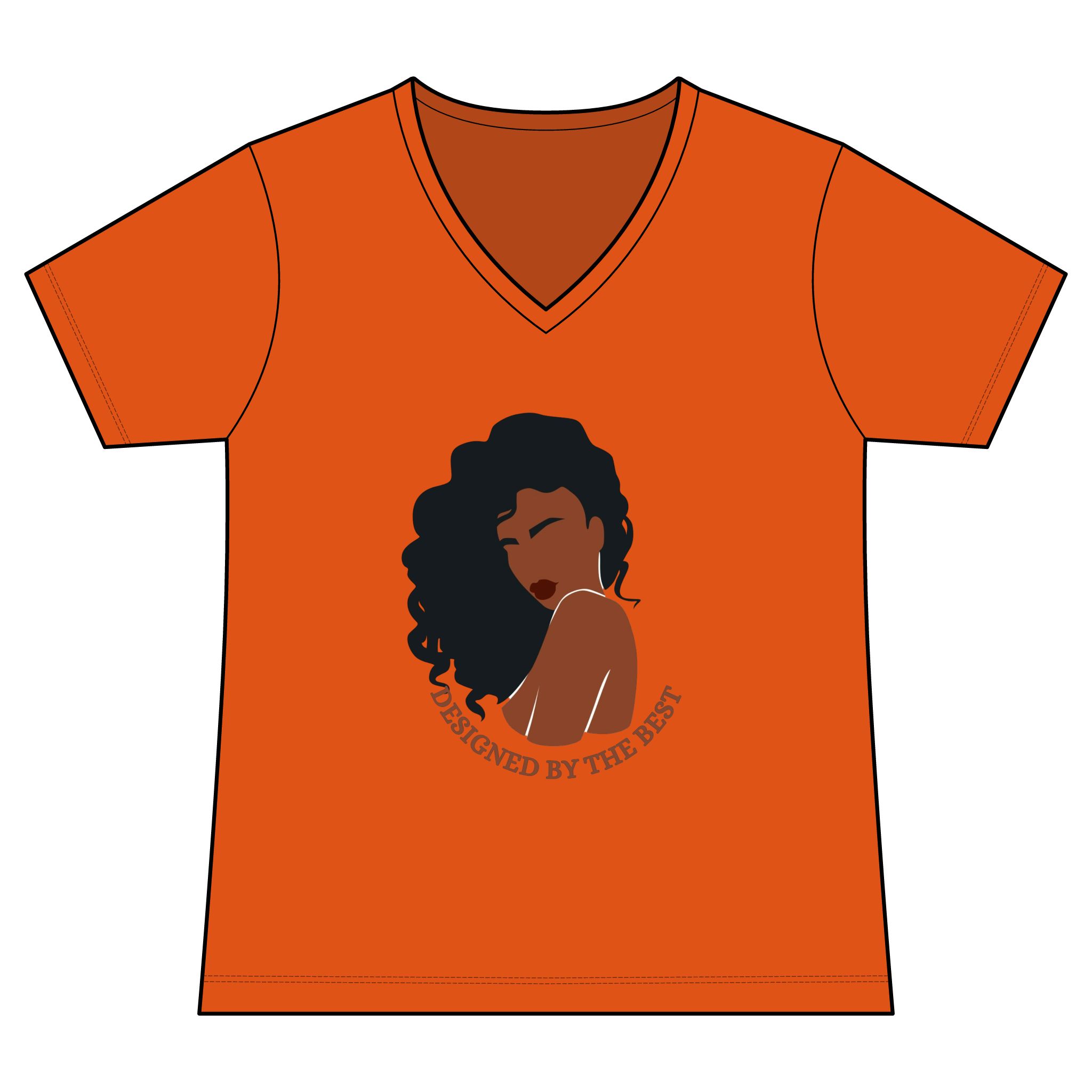 Designed by the Best V-Neck Tee - Image 3
