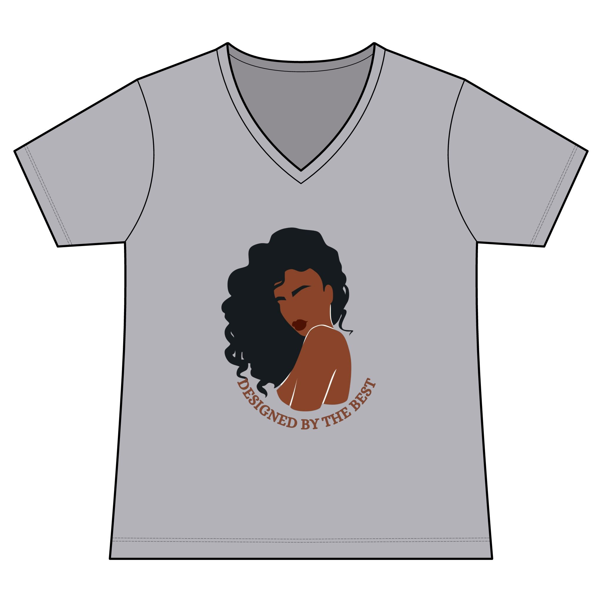 Designed by the Best V-Neck Tee - Image 4