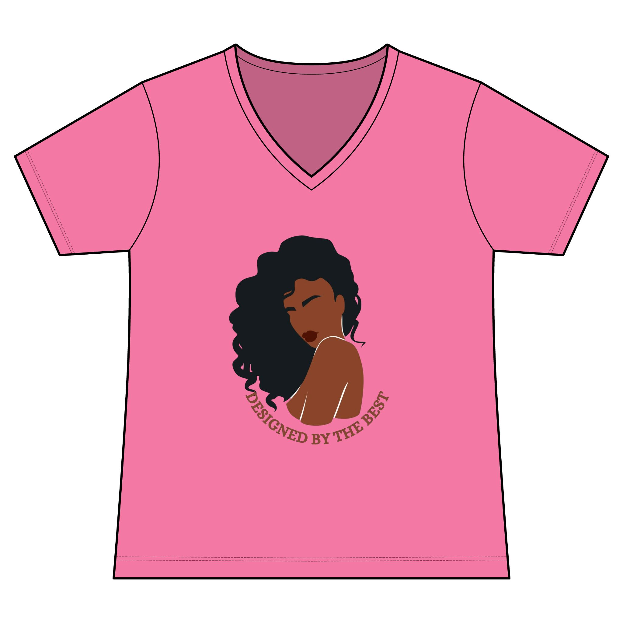 Designed by the Best V-Neck Tee - Image 5