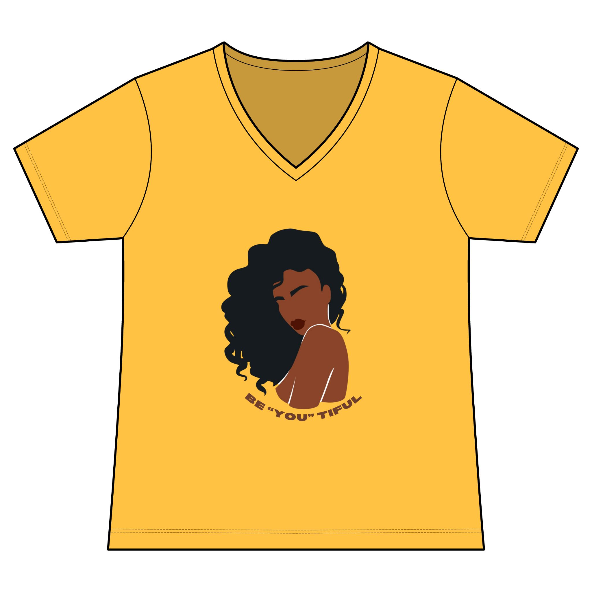 Be "You" Tiful V-Neck Tee - Image 3