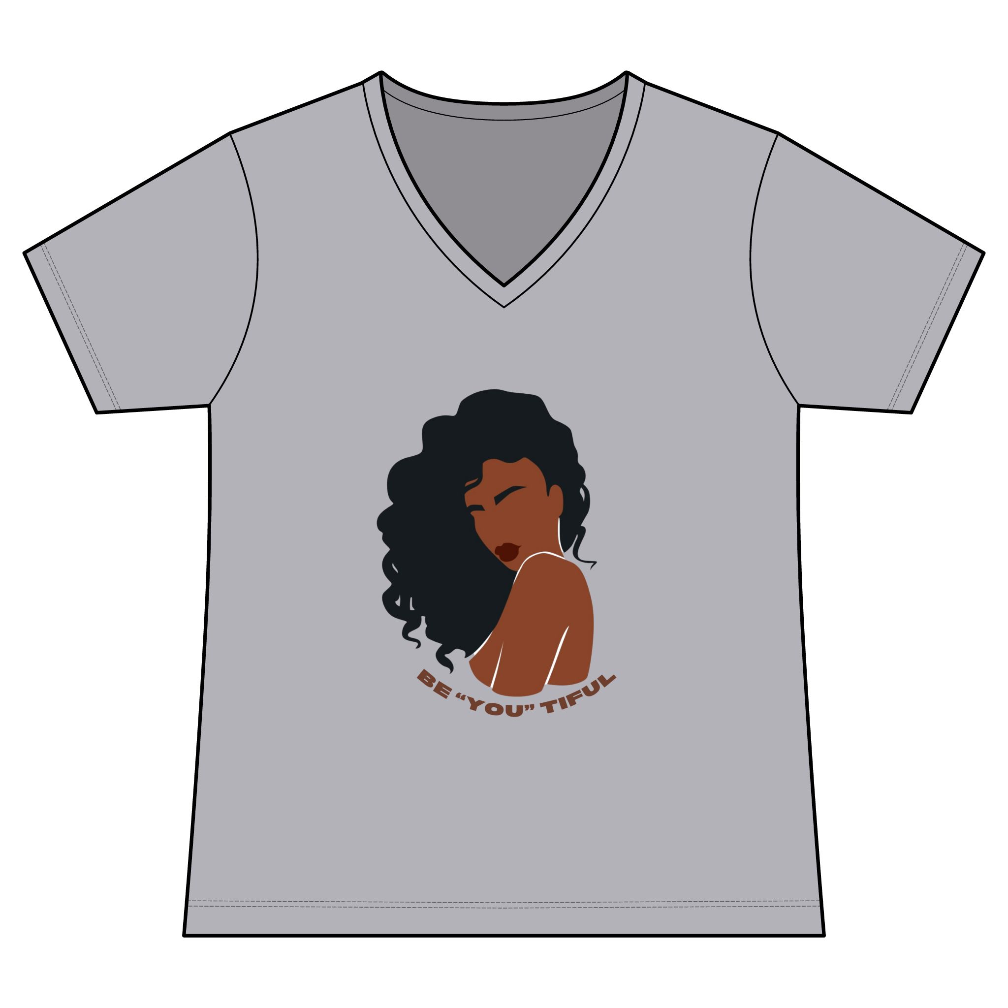 Be "You" Tiful V-Neck Tee - Image 5