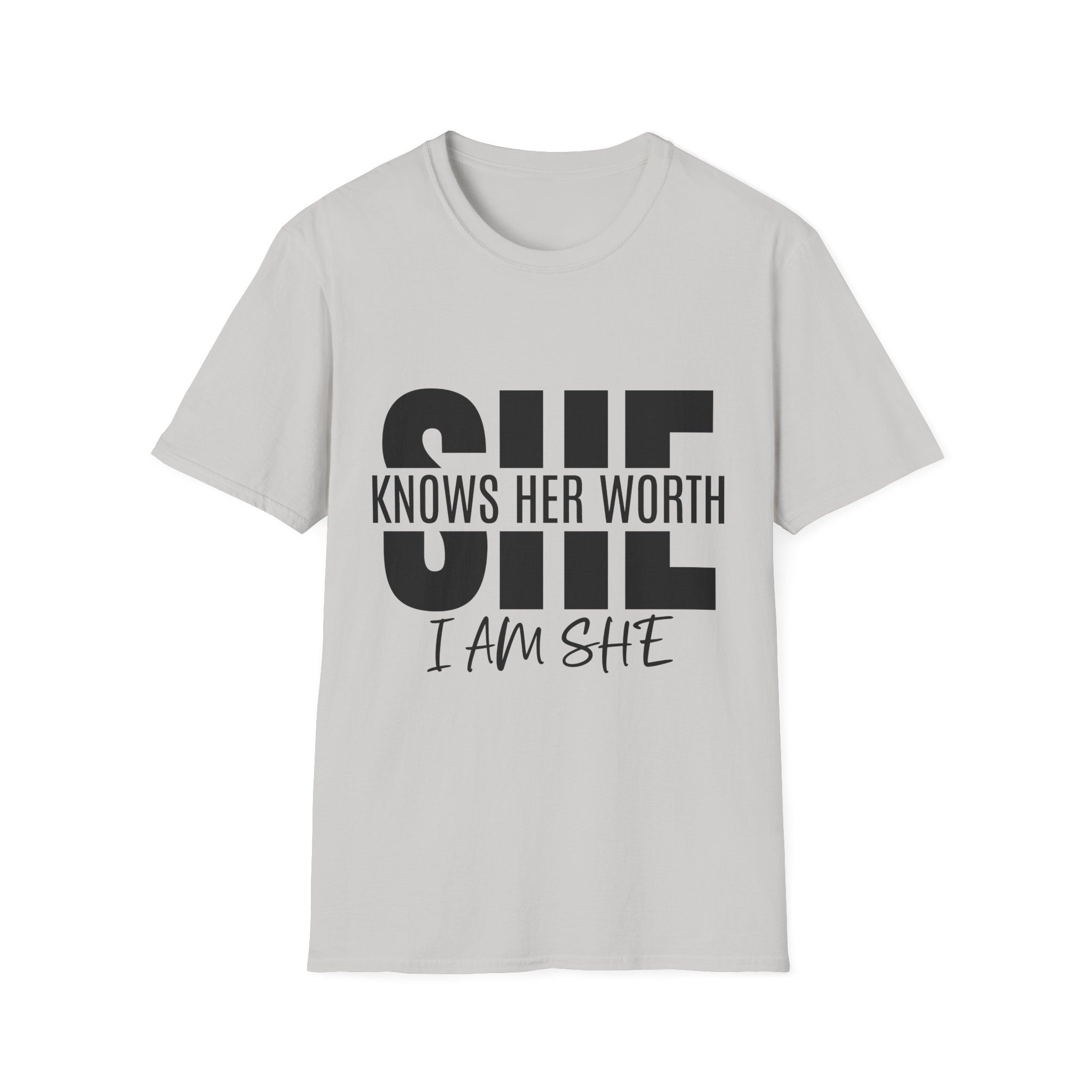 She Knows Her Worth Unisex Softstyle - Image 12