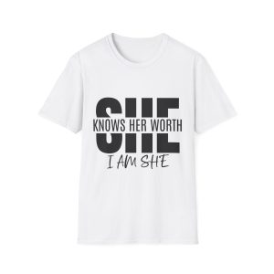 She Knows Her Worth Unisex Softstyle