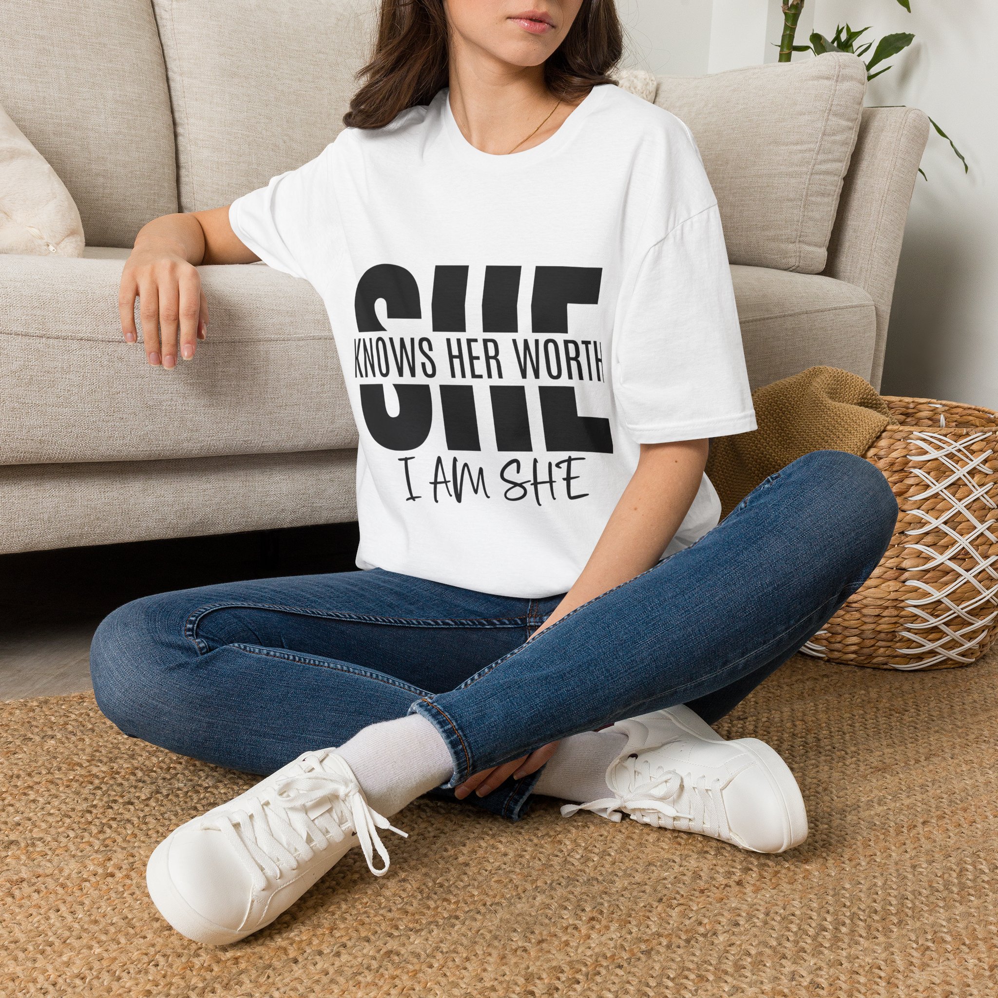 She Knows Her Worth Unisex Softstyle - Image 2