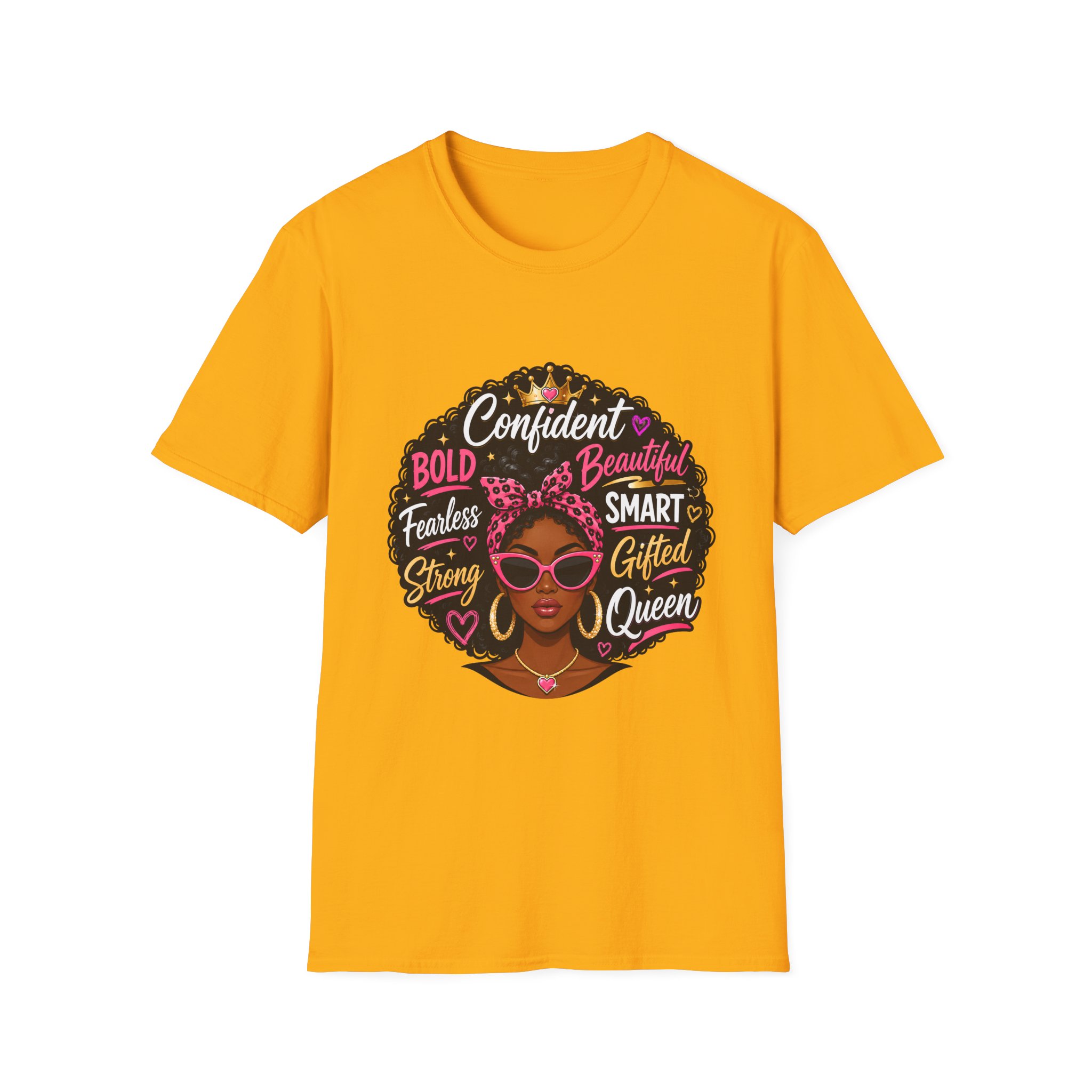 Afro Queen Graphic T‑Shirt — "Confident, Bold, Beautiful" Empowerment Tee - Image 19