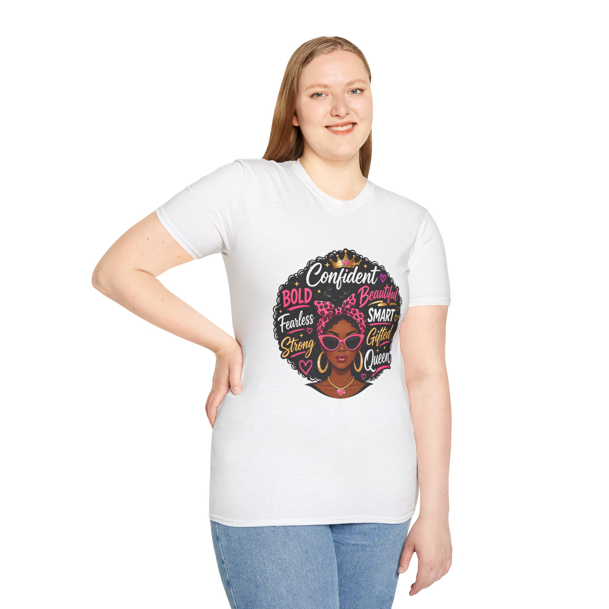 Afro Queen Graphic T‑Shirt — "Confident, Bold, Beautiful" Empowerment Tee - Image 5