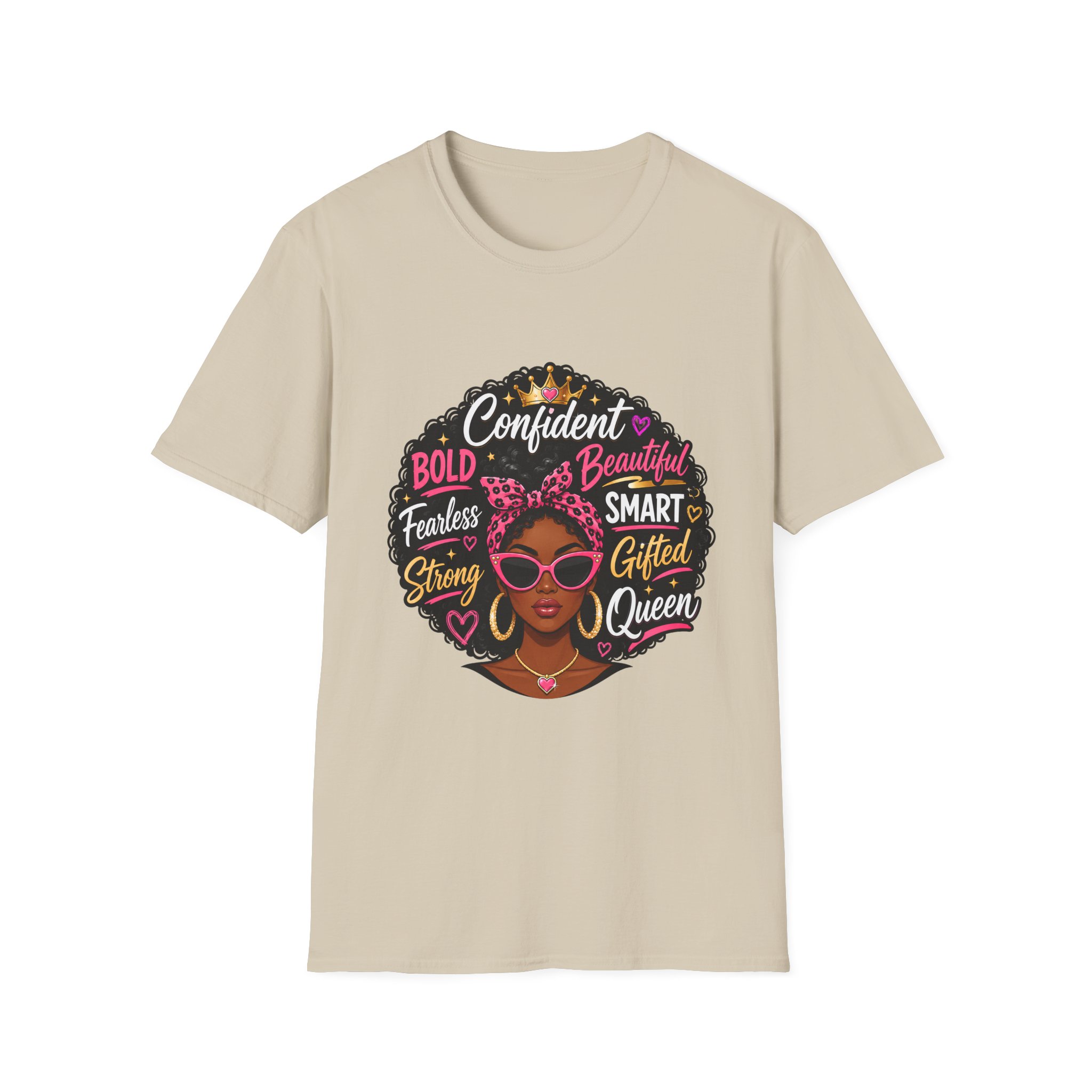 Afro Queen Graphic T‑Shirt — "Confident, Bold, Beautiful" Empowerment Tee - Image 10