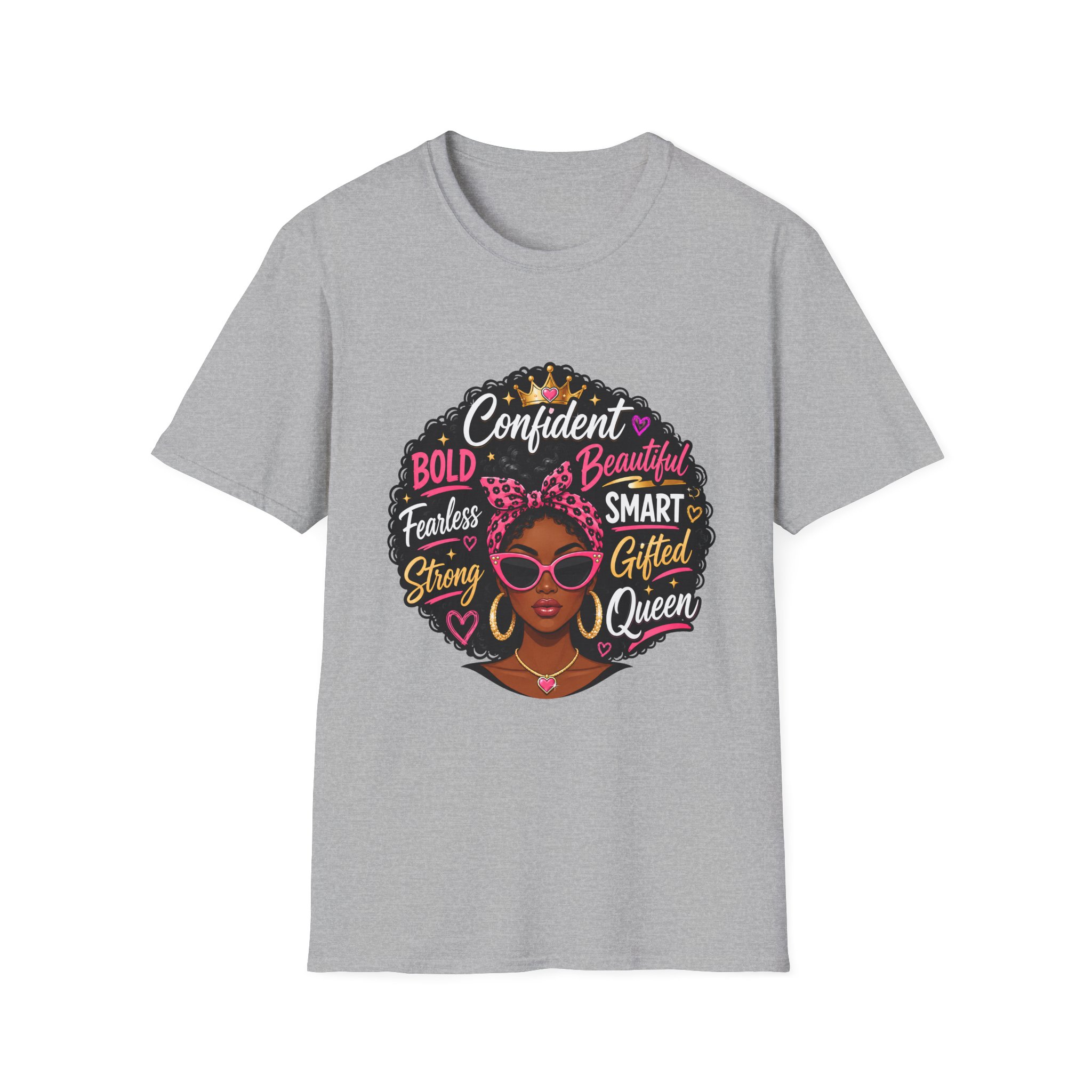 Afro Queen Graphic T‑Shirt — "Confident, Bold, Beautiful" Empowerment Tee - Image 16