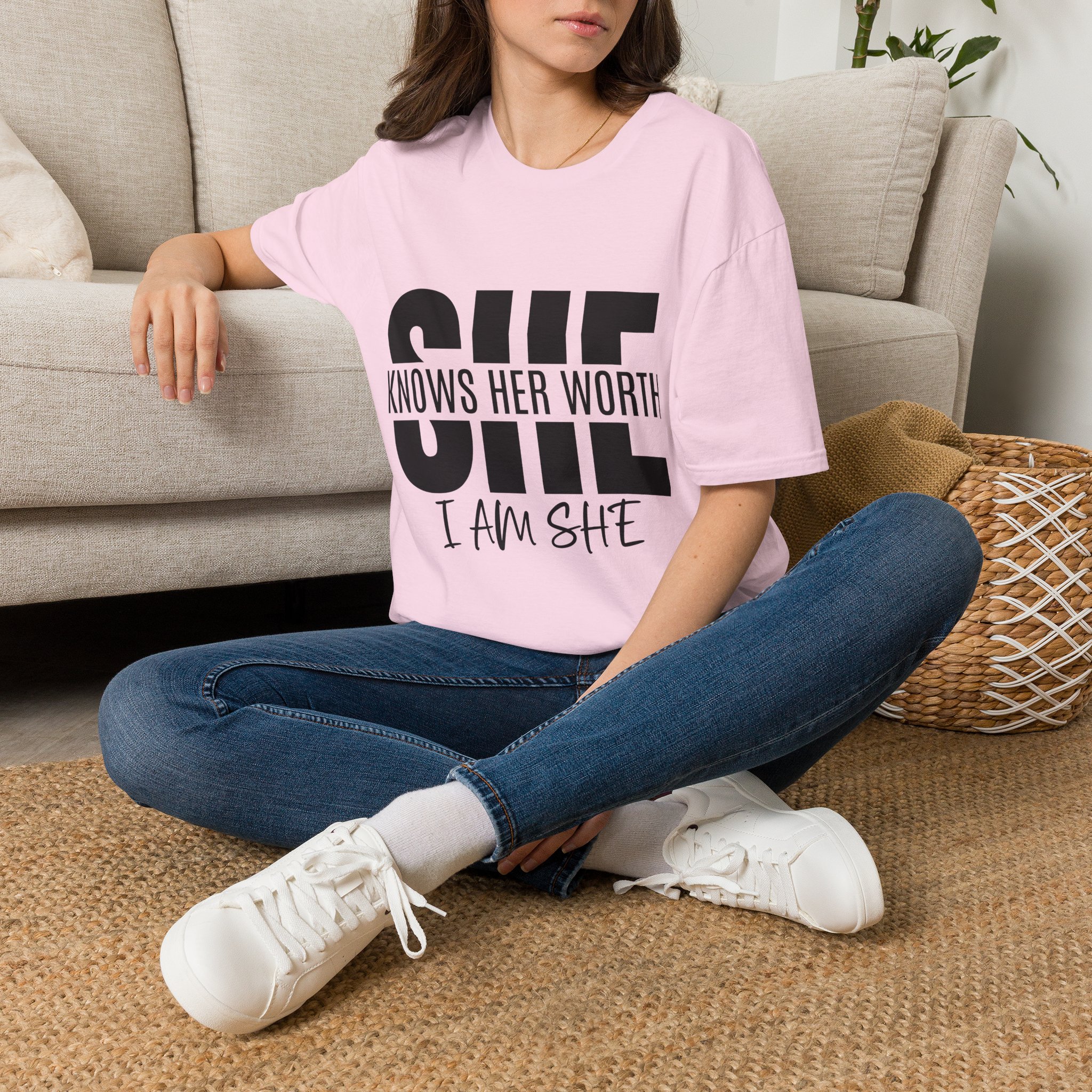 She Knows Her Worth Unisex Softstyle - Image 26