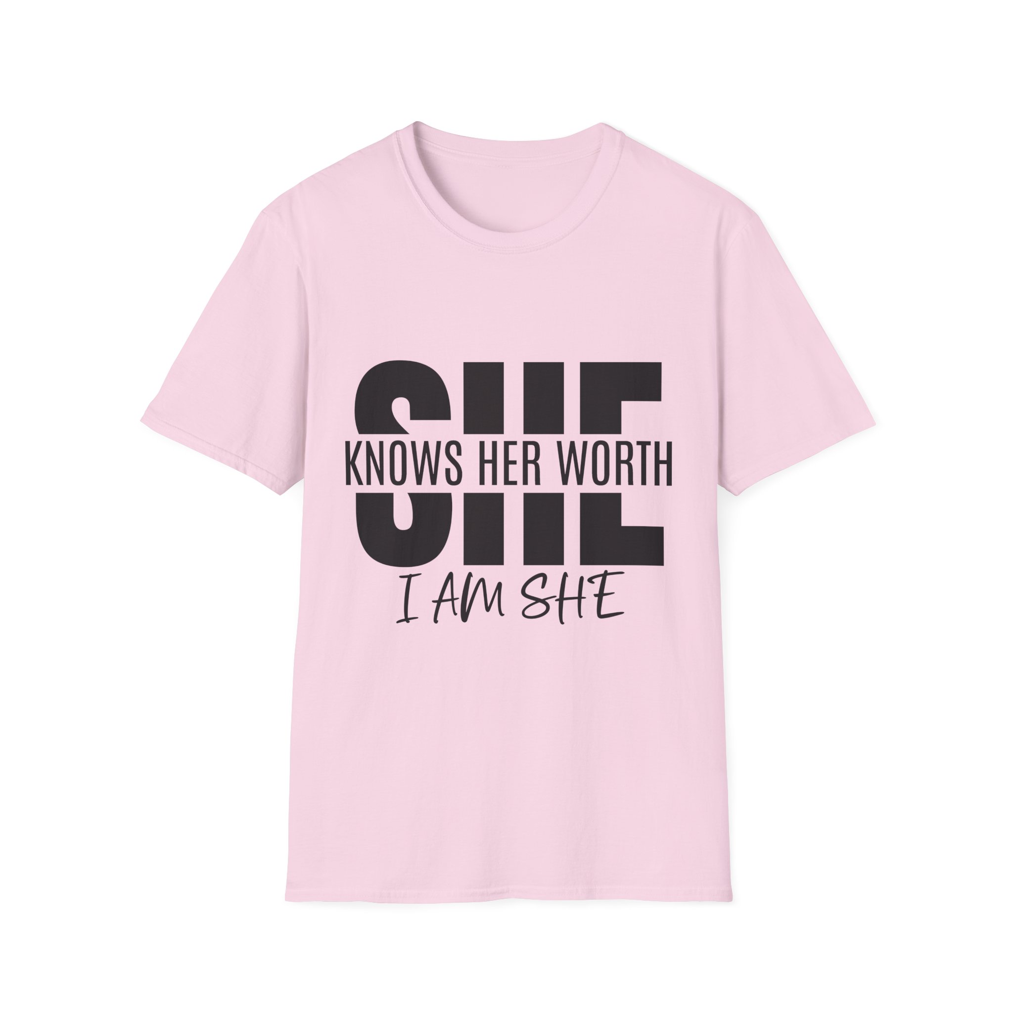 She Knows Her Worth Unisex Softstyle - Image 27