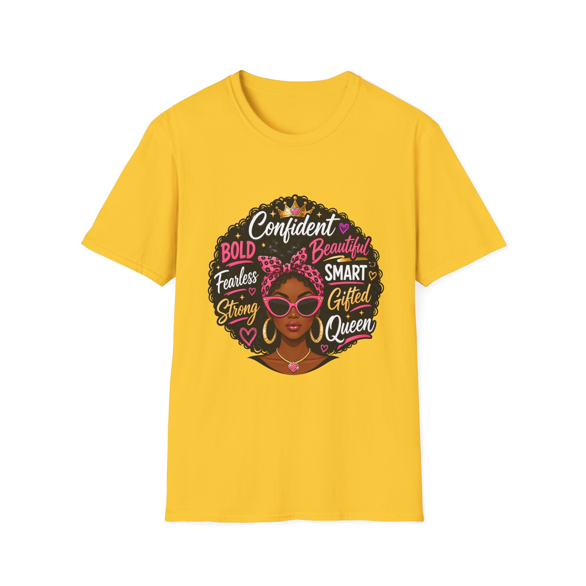 Afro Queen Graphic T‑Shirt — "Confident, Bold, Beautiful" Empowerment Tee - Image 31