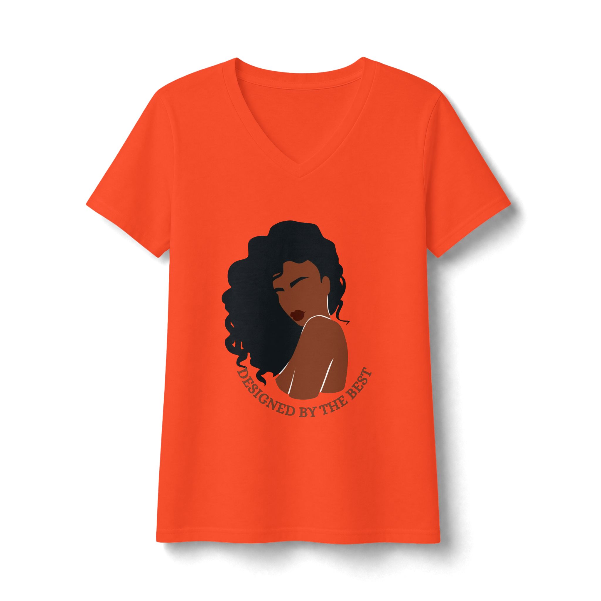 Designed By The Best V-Neck Tee — Empowering Women's Graphic Tee - Image 5