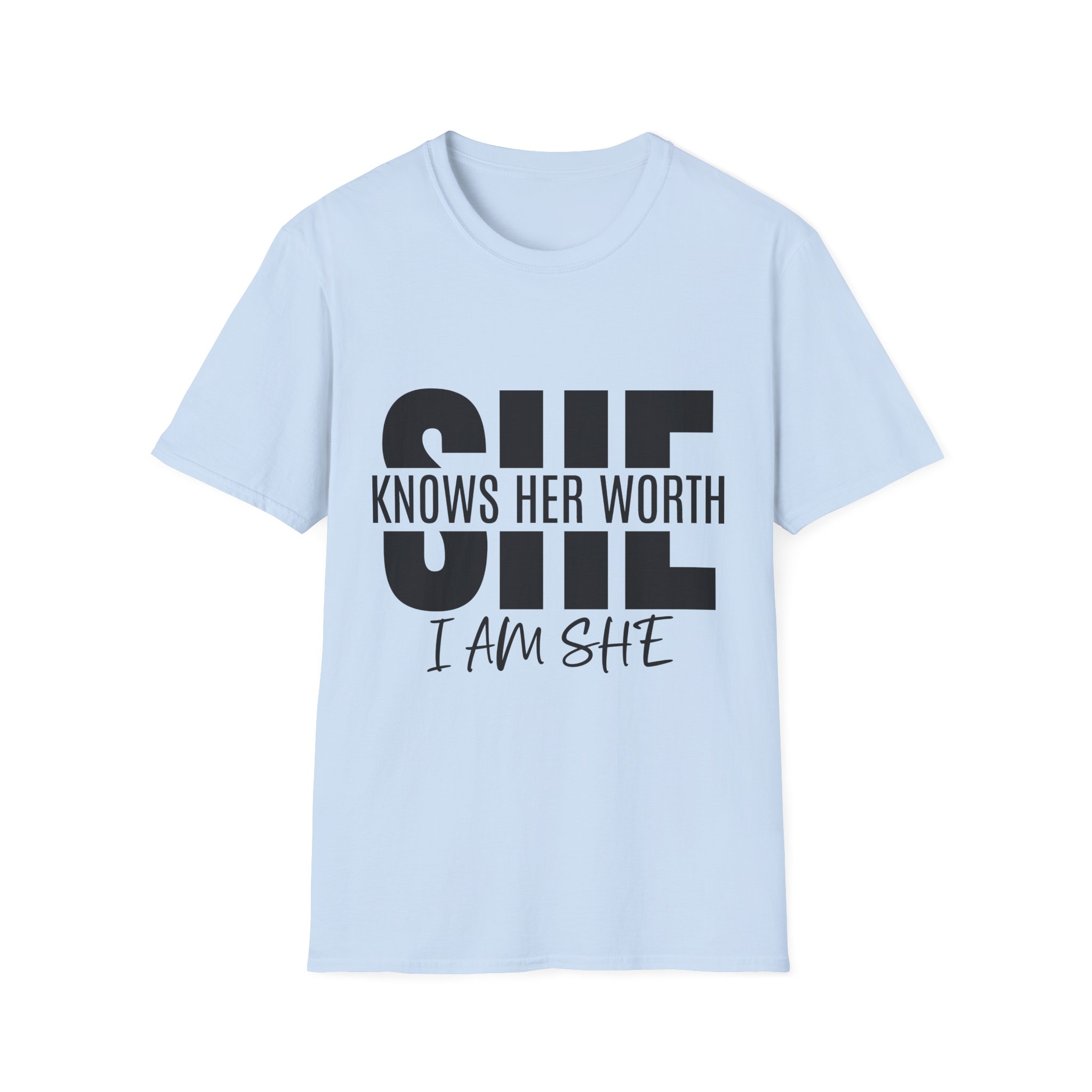She Knows Her Worth Unisex Softstyle - Image 21