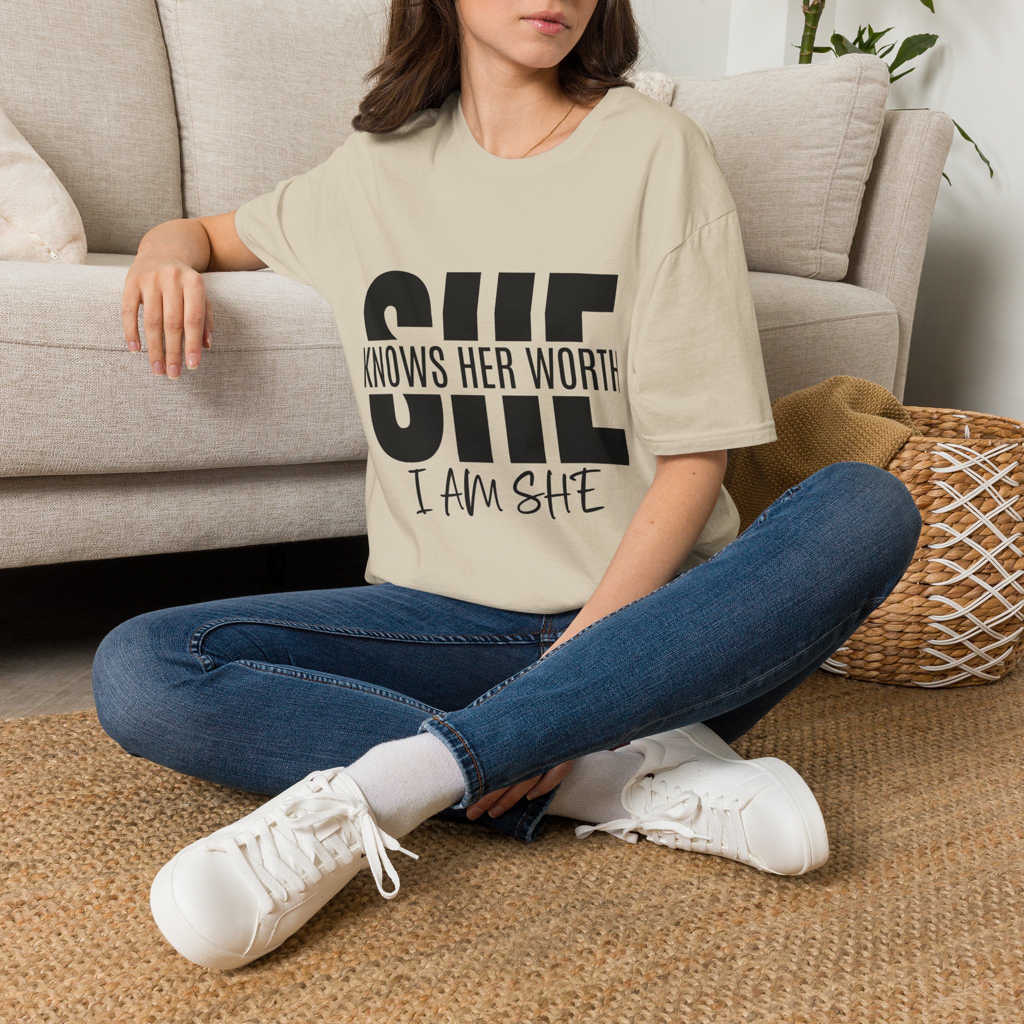 She Knows Her Worth Unisex Softstyle - Image 8