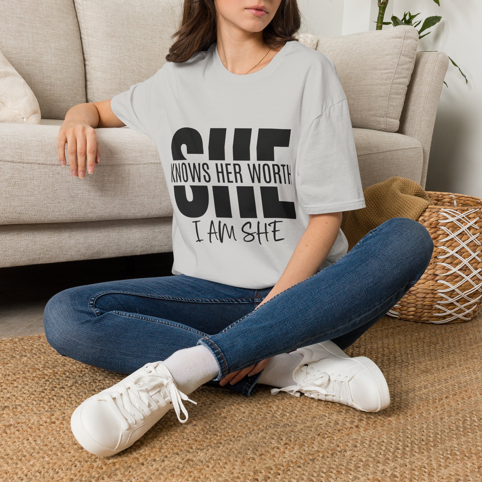 She Knows Her Worth Unisex Softstyle - Image 11